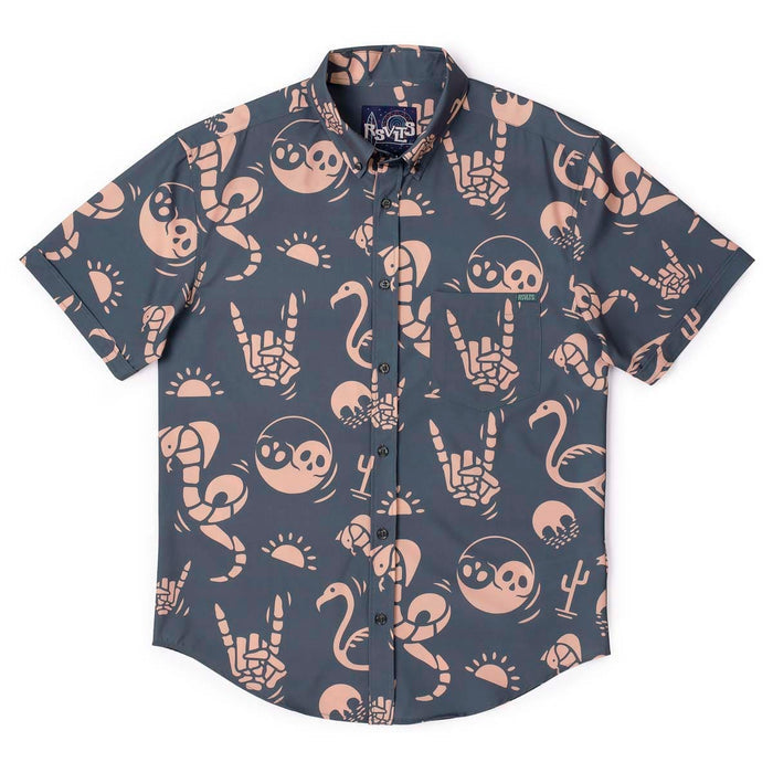 RSVLTS RSVLTS Short Sleeve Shirt Snakes, Skulls, and Sunsets – KUNUFLEX Short Sleeve Shirt