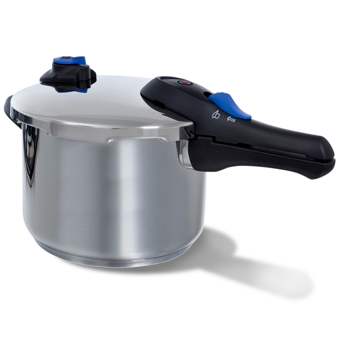 Snelkookpan 22 cm 6 liter - glanzend zijaanzicht