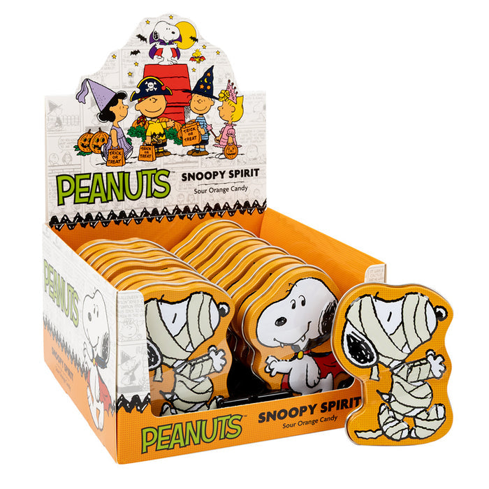 Snoopy Spirit Sour Orange Candy Tin - 12 Count