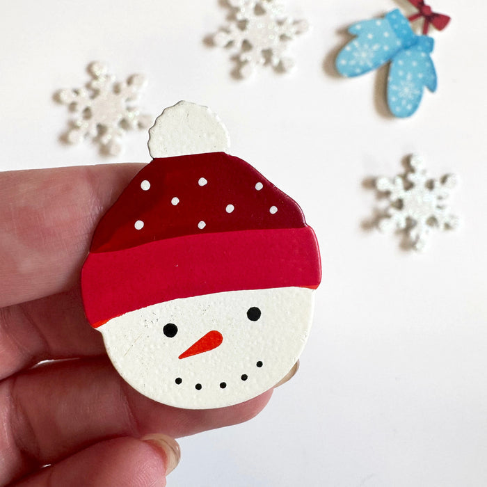 Snowman Face Magnet