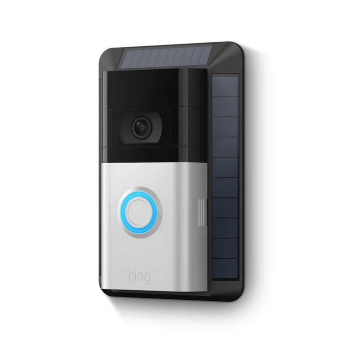 Black:Solar Charger 2nd Generation for Battery Doorbells  (Video Doorbell 2, Video Doorbell 3, Video Doorbell 3 Plus, Video Doorbell 4, Battery Video Doorbell Plus, Battery Video Doorbell Pro)