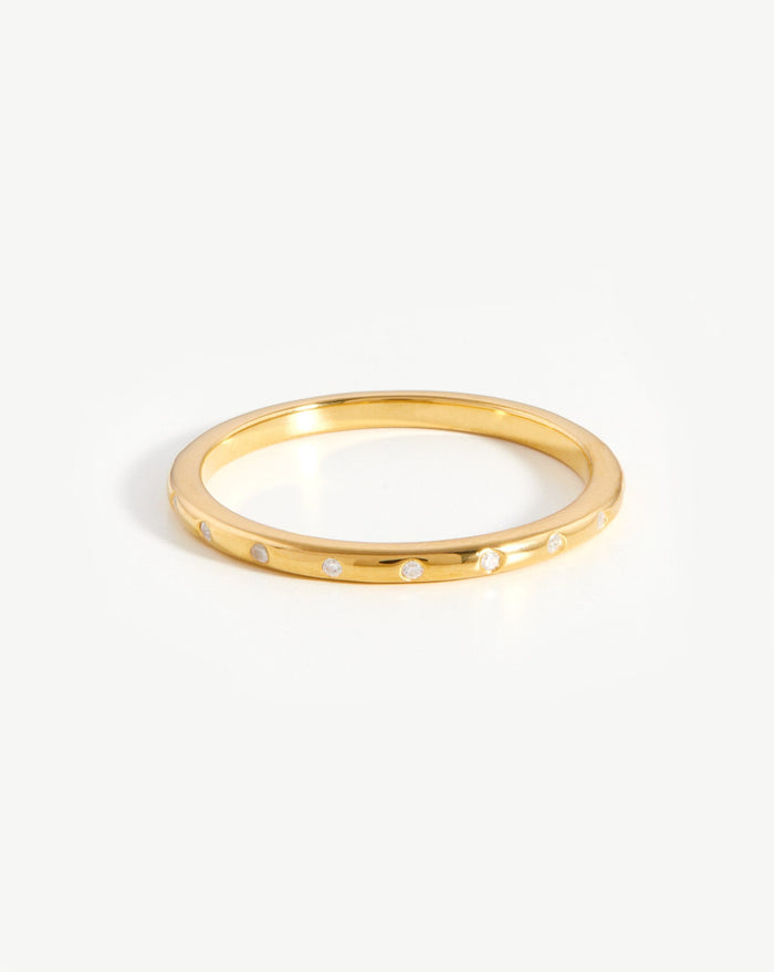 Solar Studded Ring | 18ct Gold Plated Vermeil/Cubic Zirconia Rings Missoma