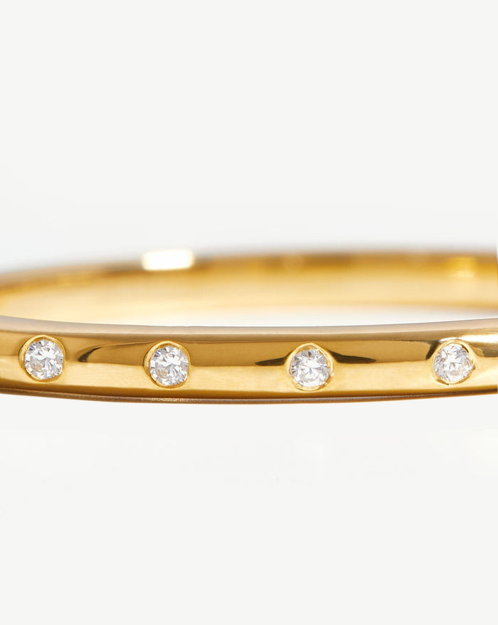 Solar Studded Ring | 18ct Gold Plated Vermeil/Cubic Zirconia Rings Missoma