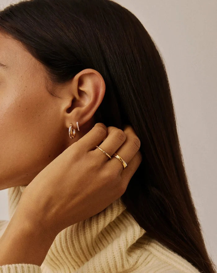 Solar Studded Ring | 18k Gold Vermeil/Cubic Zirconia Rings Missoma