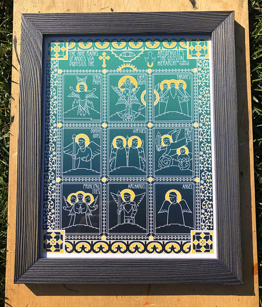 [sold out - more soon - waiting list in description] ANGELOLOGY print [FRAMED]