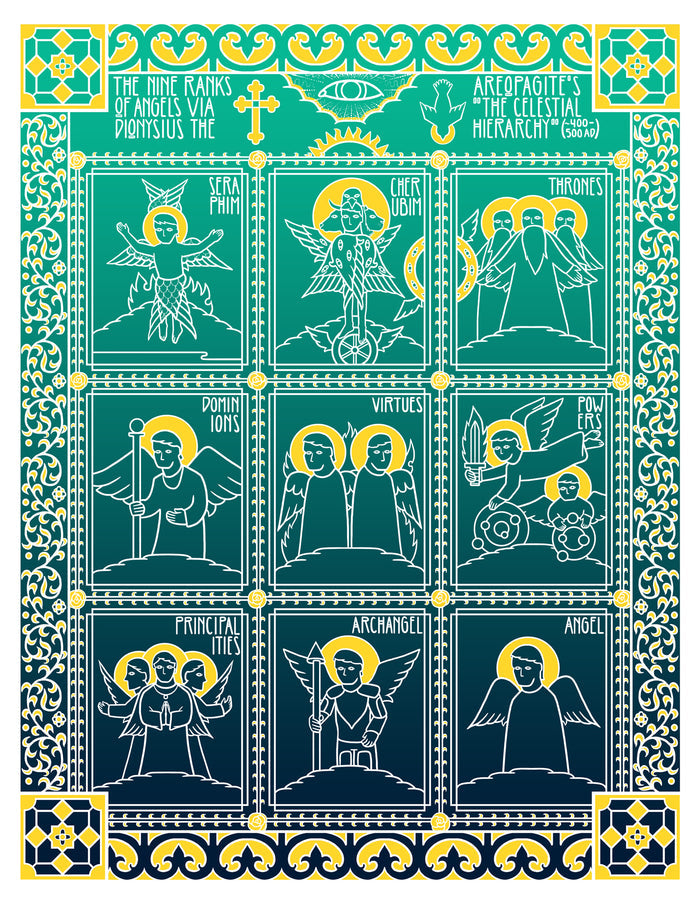 [sold out - more soon - waiting list in description] ANGELOLOGY print [FRAMED]