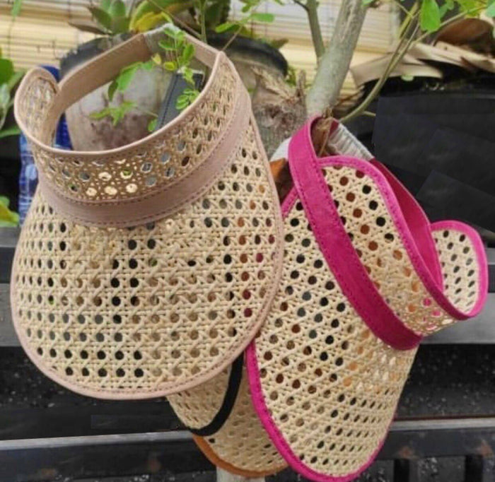 Solihiya Leather Visor - Travellers Hat Boutique