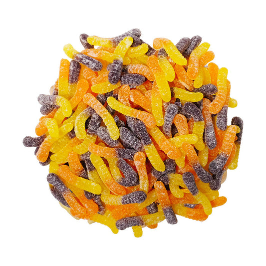Sour fall mini gummi worms - 2.04kg