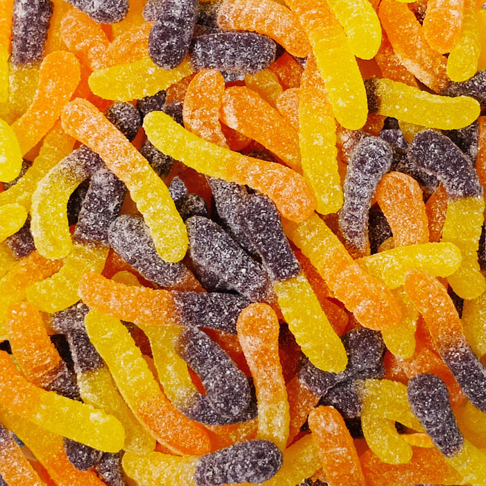 Sour fall mini gummi worms - 2.04kg
