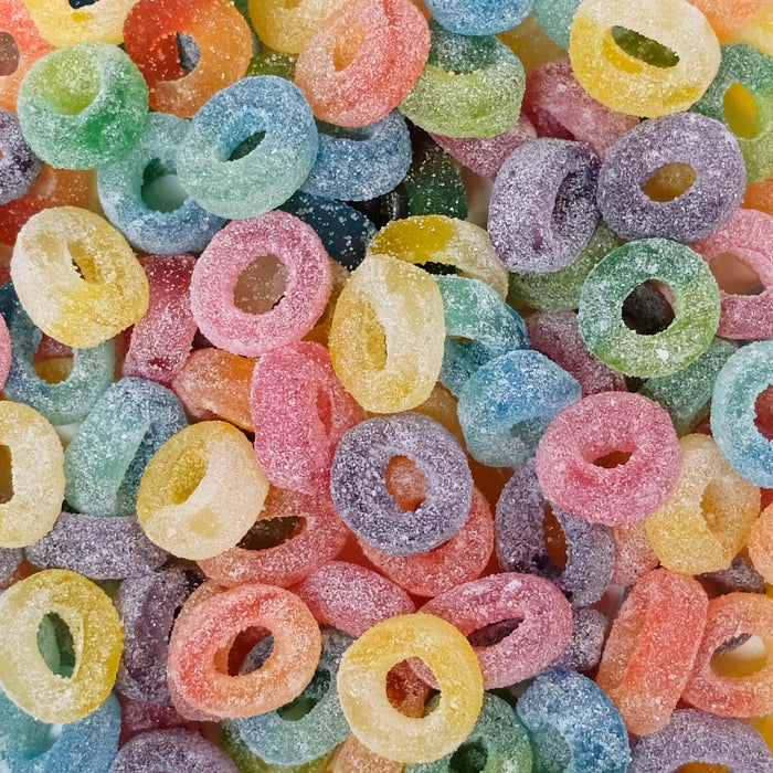 Sour mini pucker rings - 2.04kg