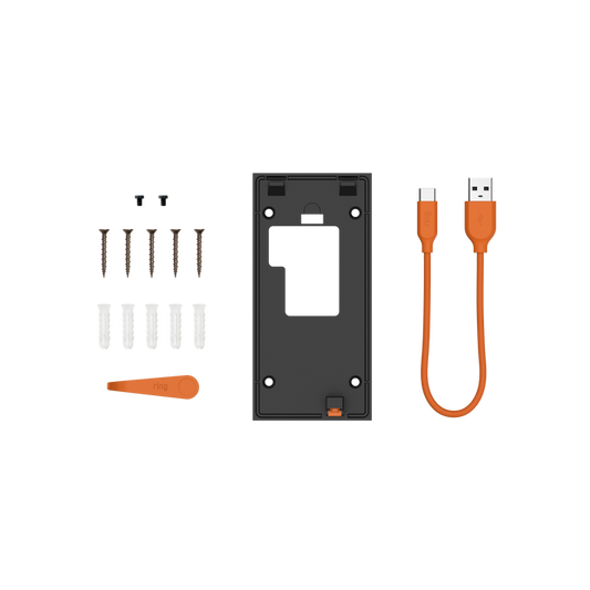 Black:Spare Parts Kit (Battery Video Doorbell)