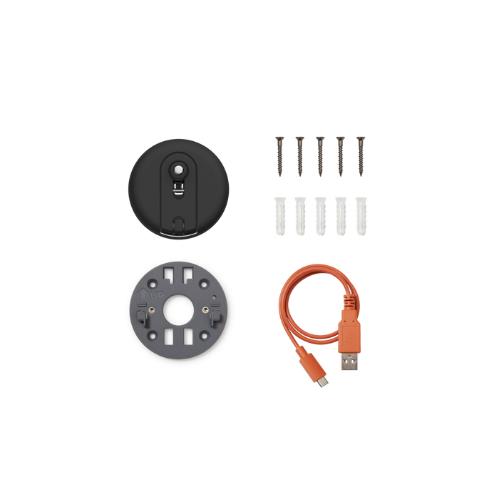 Black:Spare Parts Kit (Outdoor Camera Pro Battery - Stick Up Cam Pro)