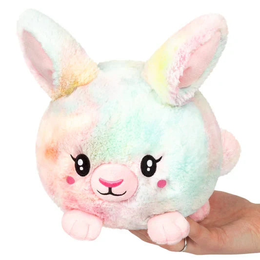 Squishable 9 Inch Mini Tie Dye Fluffy Bunny Plush Toy
