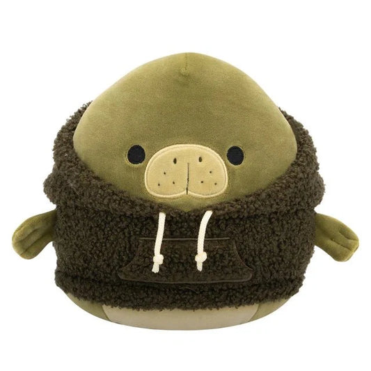 Squishmallow 12 Inch Wooster the Manatee with Hoodie Plush Toy - Owl & Goose Gifts