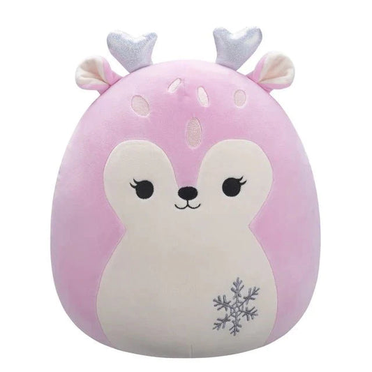 Squishmallow 16 Inch Falala the Pink Fawn Christmas Plush Toy - Owl & Goose Gifts