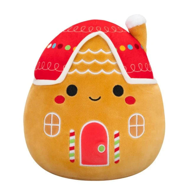 Squishmallow 8 Inch Casa the Gingerbread House Christmas Plush Toy - Owl & Goose Gifts