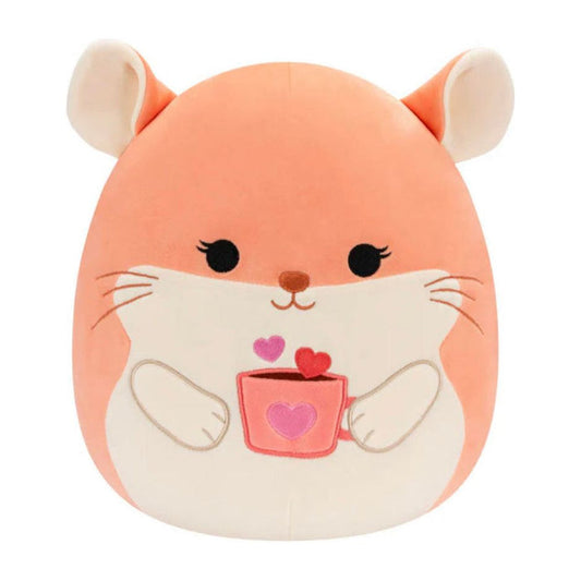 Squishmallow 8 Inch Erica the Chinchilla with Heart Mug Valentine Plush Toy *FINAL SALE*