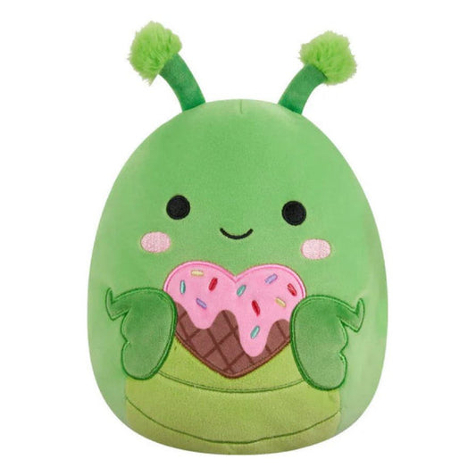 Squishmallow 8 Inch Trenton the Praying Mantis with Heart Ice Cream Valentine Plush Toy