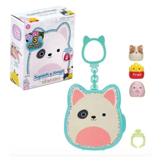 Squishmallow Squishalongs Clip & Go - One Mystery Clip with 3 Mystery Mini Squish! - Owl & Goose Gifts