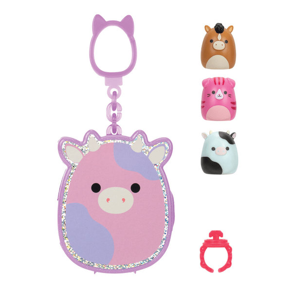 Squishmallow Squishalongs Clip & Go - One Mystery Clip with 3 Mystery Mini Squish! - Owl & Goose Gifts