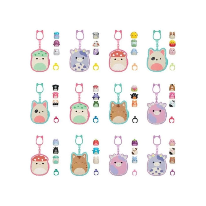 Squishmallow Squishalongs Clip & Go - One Mystery Clip with 3 Mystery Mini Squish! - Owl & Goose Gifts