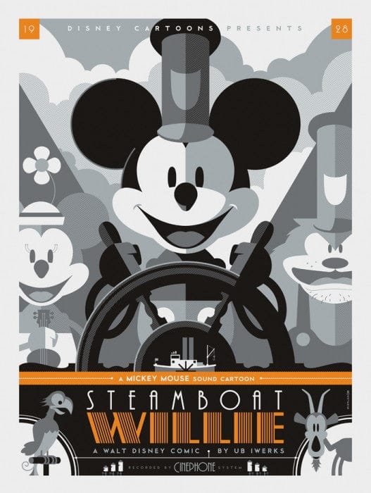 Steamboat Willie Tom Whalen poster