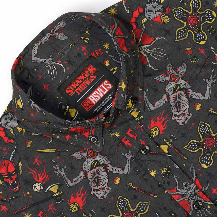 RSVLTS Stranger Things Short Sleeve Shirt Stranger Things "Hellfire Club" – KUNUFLEX Short Sleeve Shirt Stranger Things "Hellfire Club" – KUNUFLEX Short Sleeve Shirt