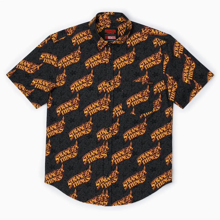 RSVLTS Stranger Things Short Sleeve Shirt Stranger Things "Hot as Hellfire" – KUNUFLEX Short Sleeve Shirt Stranger Things "Hot as Hellfire" – KUNUFLEX Short Sleeve Shirt