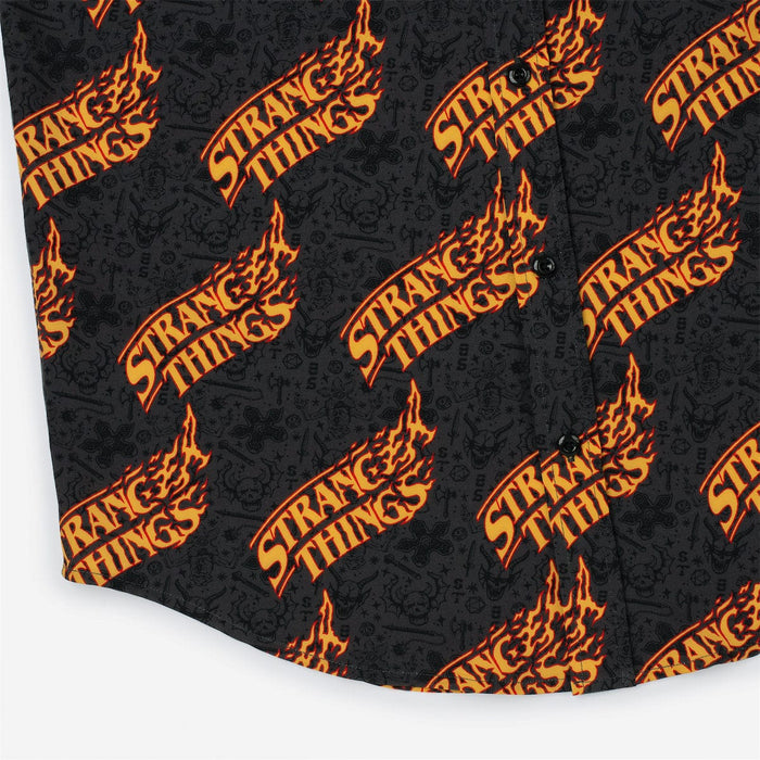 RSVLTS Stranger Things Short Sleeve Shirt Stranger Things "Hot as Hellfire" – KUNUFLEX Short Sleeve Shirt Stranger Things "Hot as Hellfire" – KUNUFLEX Short Sleeve Shirt