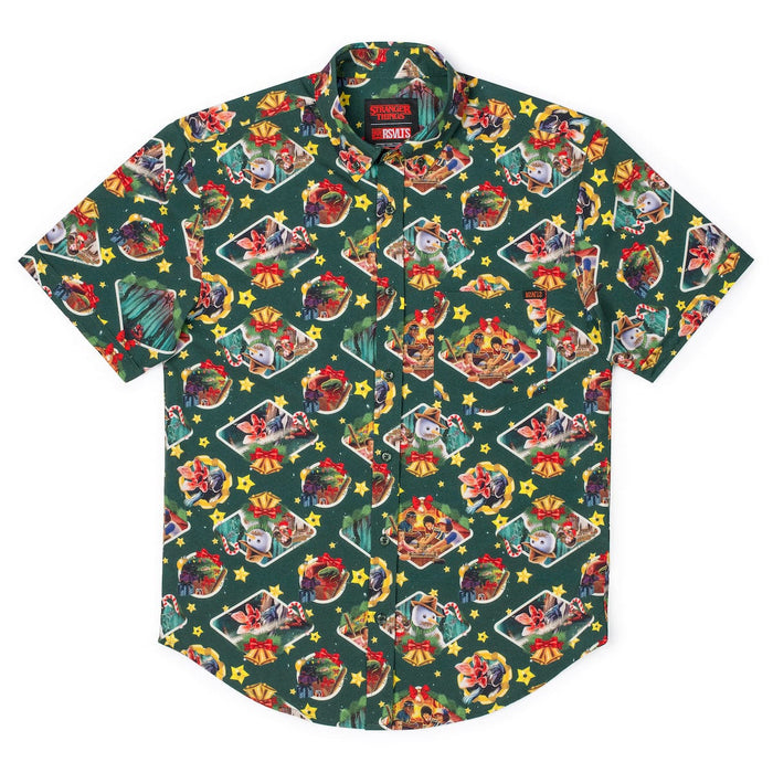 RSVLTS Stranger Things Short Sleeve Shirt Stranger Things "Season’s Creepings" – KUNUFLEX Short Sleeve Shirt Stranger Things "Season’s Creepings" – KUNUFLEX Short Sleeve Shirt