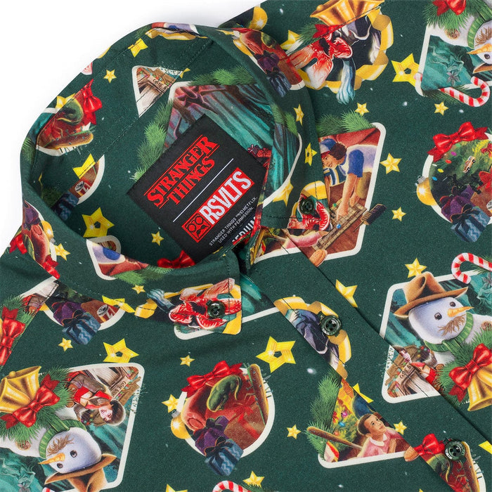 RSVLTS Stranger Things Short Sleeve Shirt Stranger Things "Season’s Creepings" – KUNUFLEX Short Sleeve Shirt Stranger Things "Season’s Creepings" – KUNUFLEX Short Sleeve Shirt
