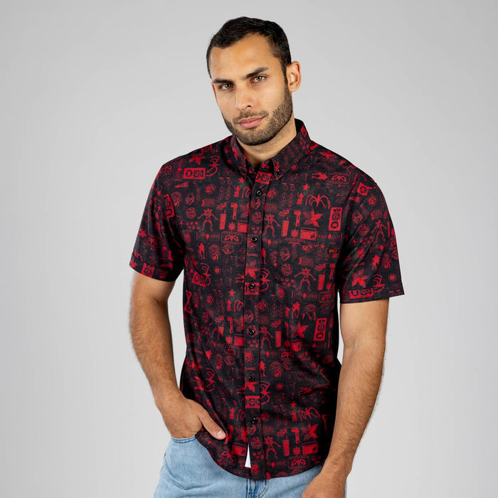RSVLTS Stranger Things Short Sleeve Shirt Stranger Things "The Lab" – KUNUFLEX Short Sleeve Shirt Stranger Things "The Lab" – KUNUFLEX Short Sleeve Shirt