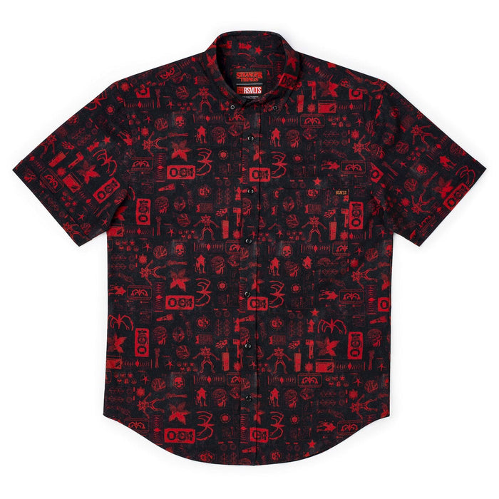 RSVLTS Stranger Things Short Sleeve Shirt Stranger Things "The Lab" – KUNUFLEX Short Sleeve Shirt Stranger Things "The Lab" – KUNUFLEX Short Sleeve Shirt