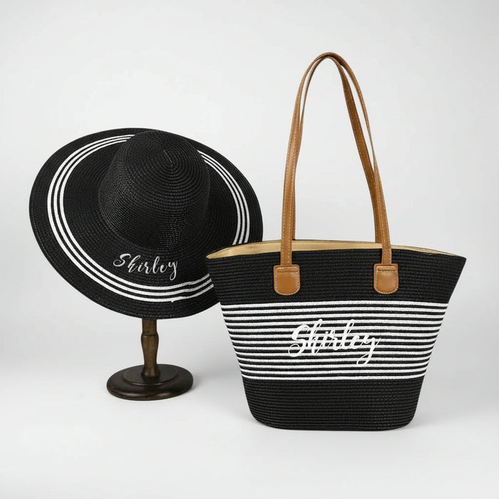 Straw hat and bag