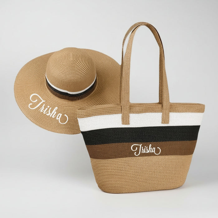 Beach Straw hat and bag