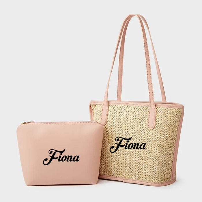 Straw Braided Bag with Inner Pouch Travellers Hat Boutique