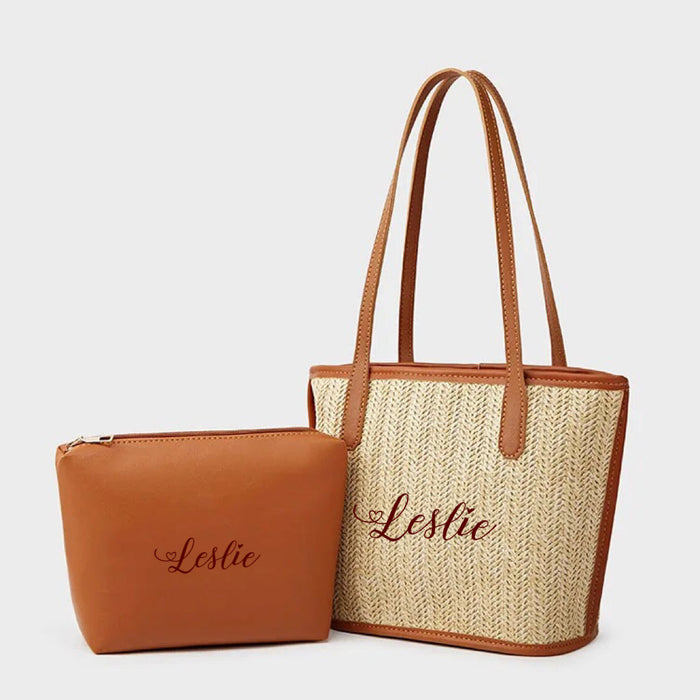 Straw Braided Bag with Inner Pouch Travellers Hat Boutique