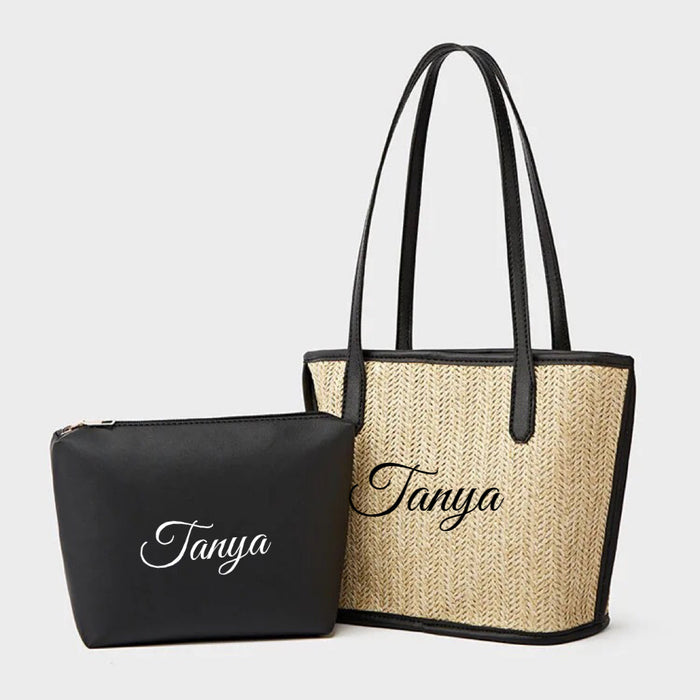Straw Braided Bag with Inner Pouch Travellers Hat Boutique