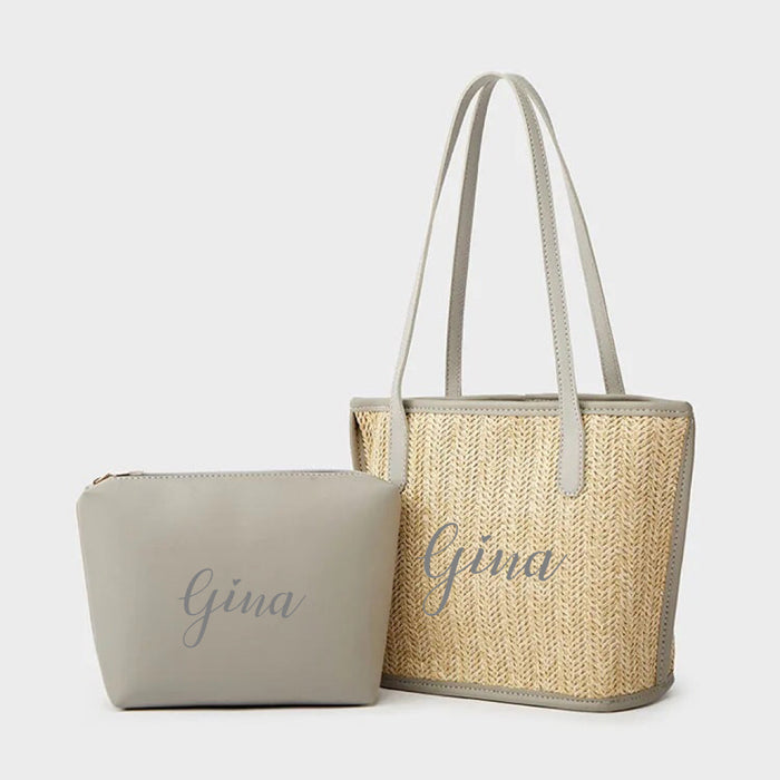 Straw Braided Bag with Inner Pouch Travellers Hat Boutique