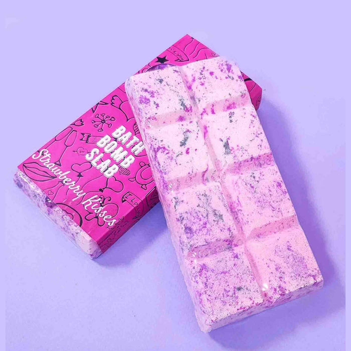 Strawberry Kisses Slab Bath Bomb