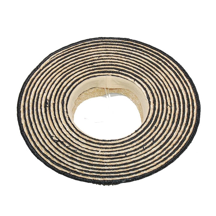Stripe Wide Brim Visor - Travellers Hat Boutique
