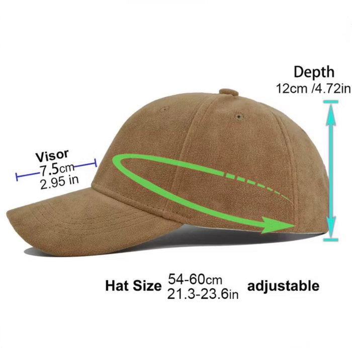 Suede Cap - Free Name Embroidery Travellers Hat Boutique