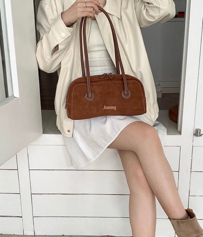 Suede Underarm Bag Travellers Hat Boutique