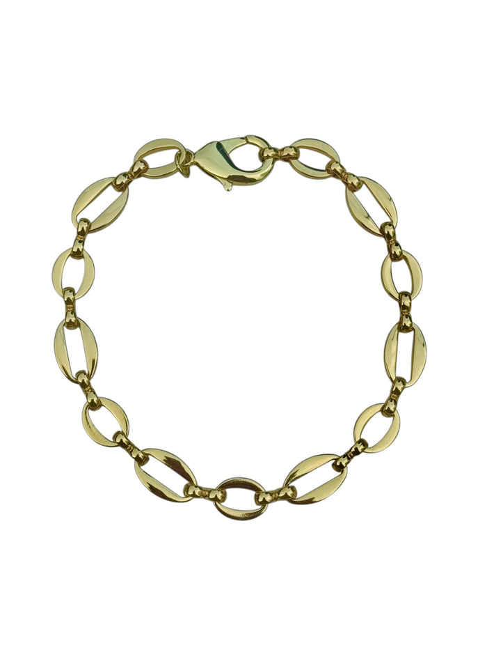 Statement gold Sunkissed Bracelet for summer layering jewellery look