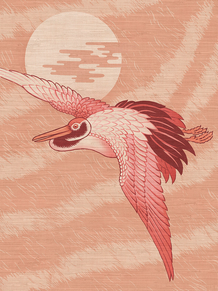 Sunset Dreams Grasscloth Wallpaper Sample