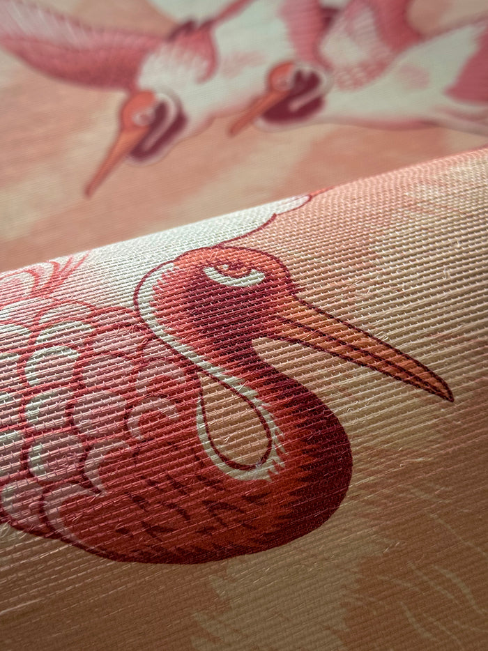 Sunset Dreams Grasscloth Wallpaper Sample