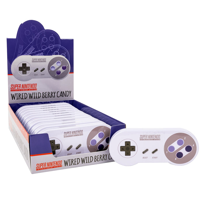 Super Nintendo Controller Wild Berry Sour Candy Tins - 12 Count