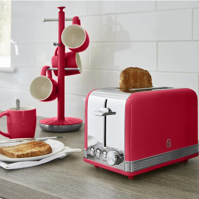SWAN 2 Slice Toaster red - ST19010RN