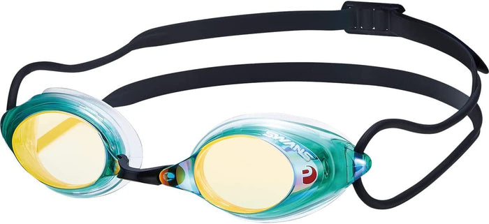Swans SRX M PAF G OR Fina Approved Racing Adult Swim Goggles Green Orange