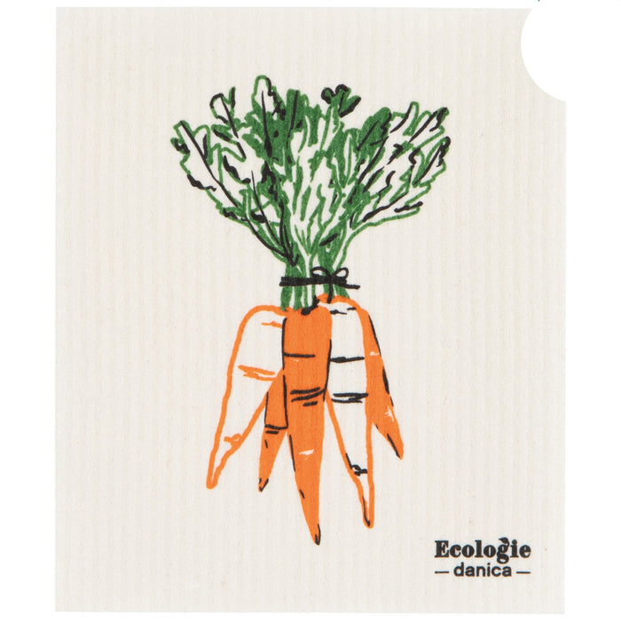 Swedish Dish Cloth - Veggie Stand Carrot